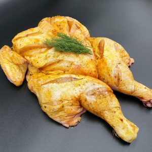 Spatchcock Chicken in marinade